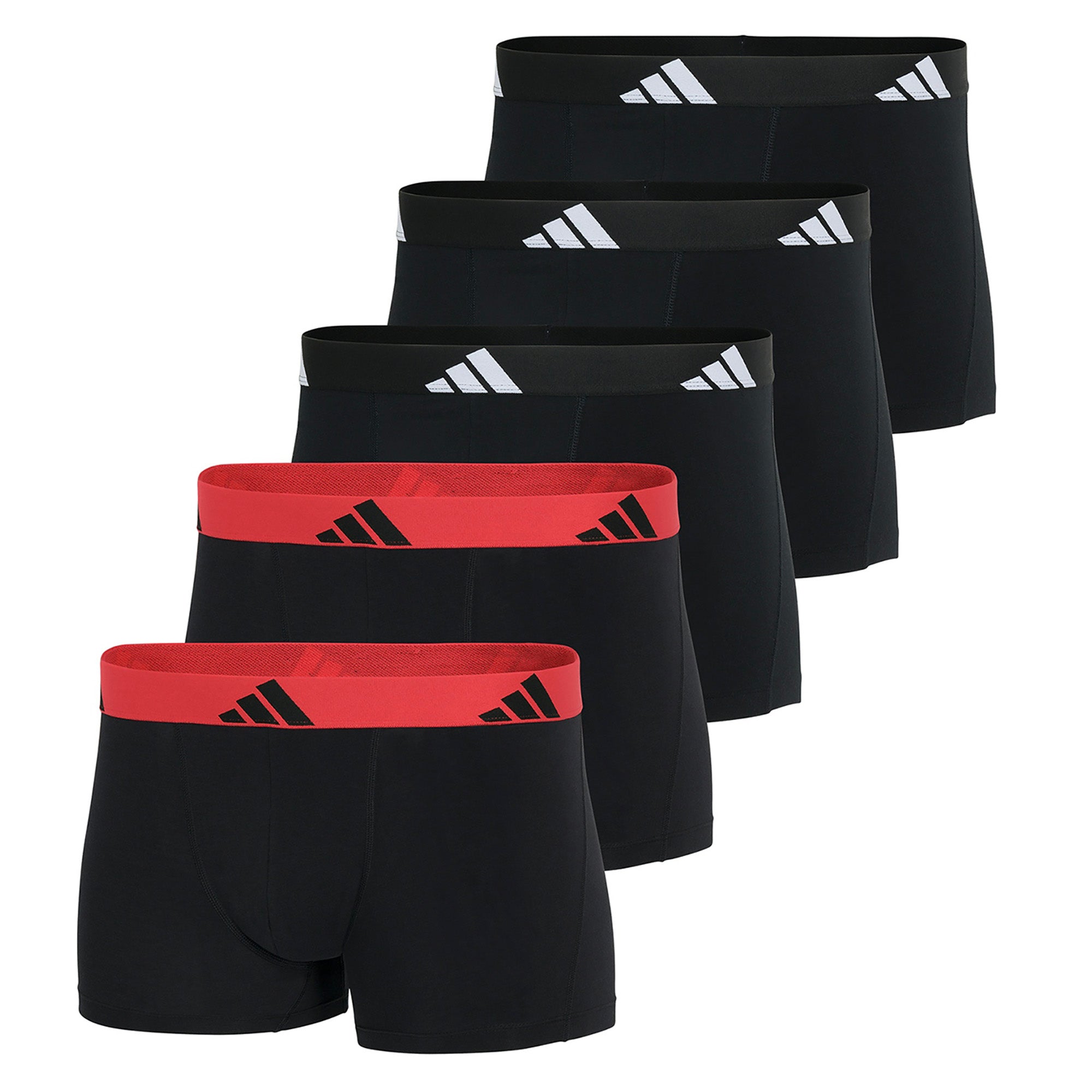 adidas Herren Boxershorts, 5er Pack - Trunks, Active Flex Cotton, Logo