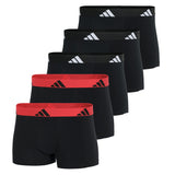 adidas Herren Boxershorts, 5er Pack - Trunks, Active Flex Cotton, Logo