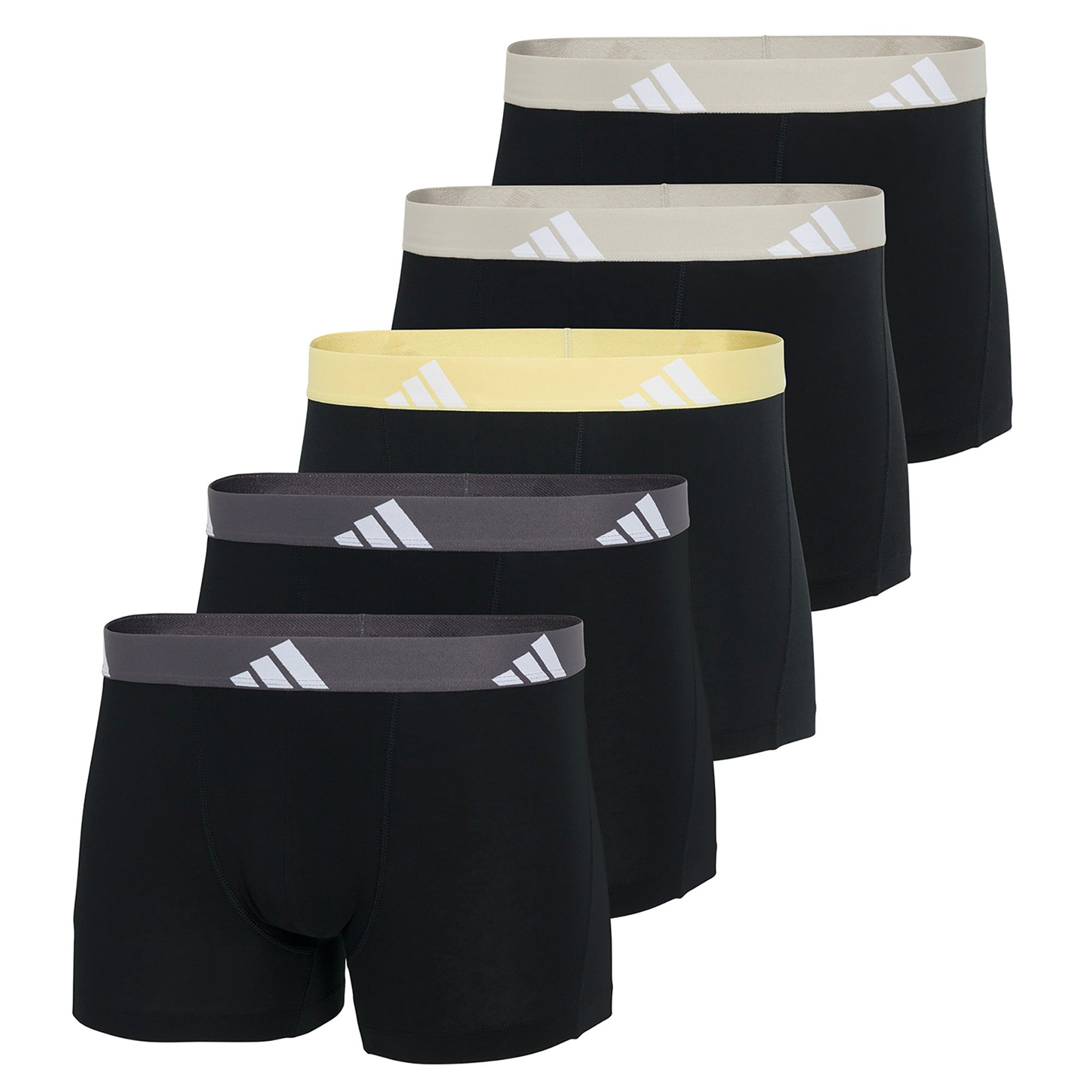 adidas Herren Boxershorts, 5er Pack - Trunks, Active Flex Cotton, Logo