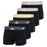 adidas Herren Boxershorts, 5er Pack - Trunks, Active Flex Cotton, Logo