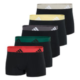 adidas Herren Boxershorts, 5er Pack - Trunks, Active Flex Cotton, Logo