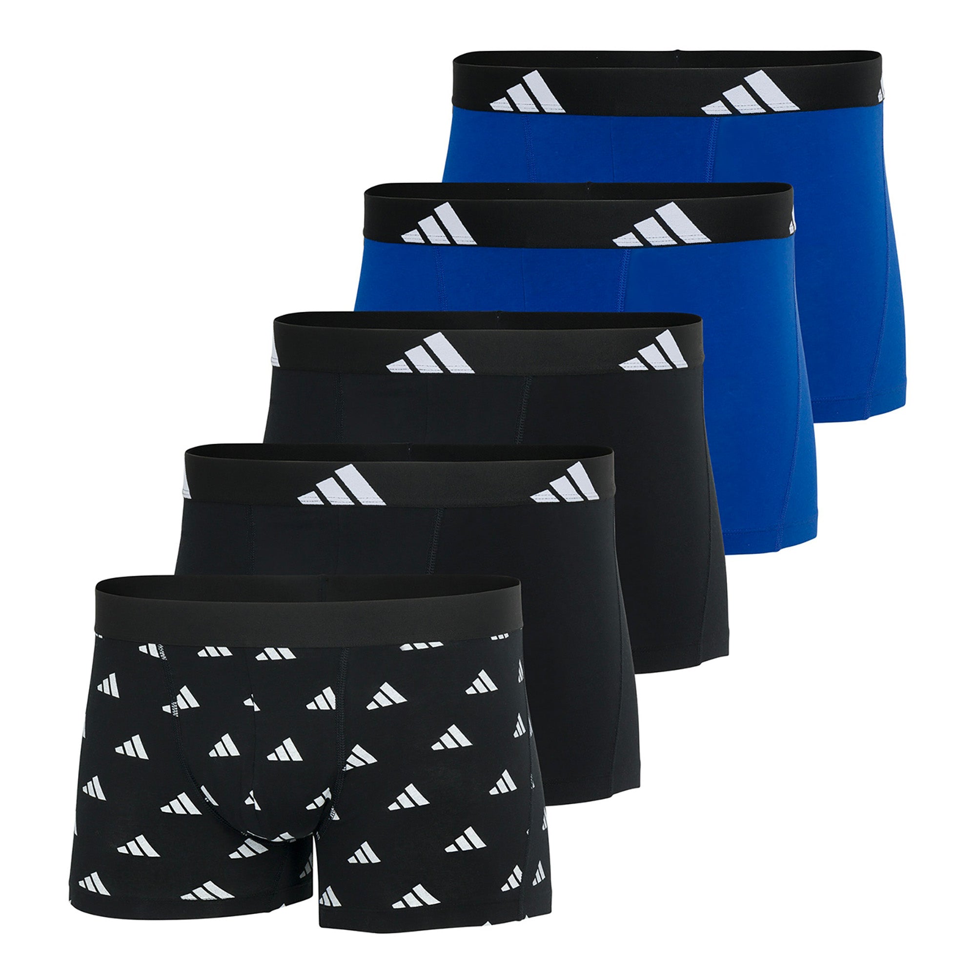 adidas Herren Boxershorts, 5er Pack - Trunks, Active Flex Cotton, Logo