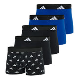 adidas men's boxer shorts, 5-pack - trunks, Active Flex Cotton, logo