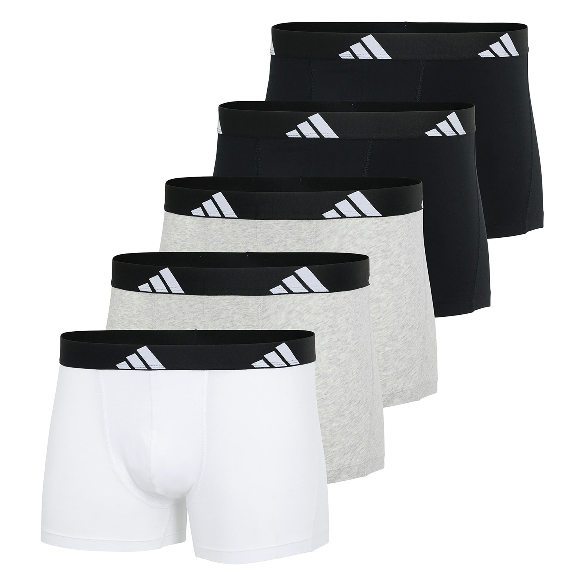 adidas Herren Boxershorts, 5er Pack - Trunks, Active Flex Cotton, Logo