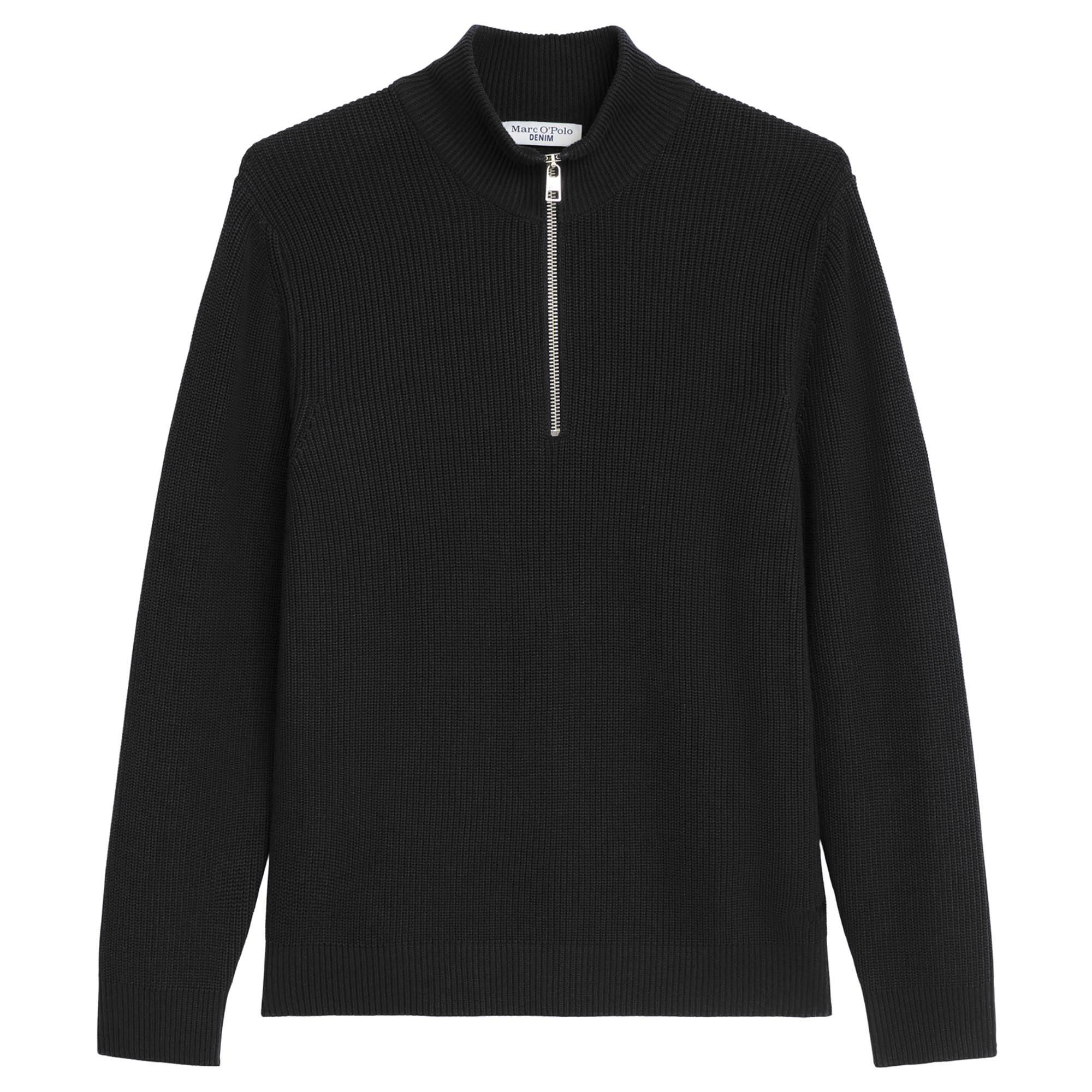 Marc O'Polo Denim Herren Troyer-Strickpullover - Knit Pullover, Troyer-Zip, Baumwolle