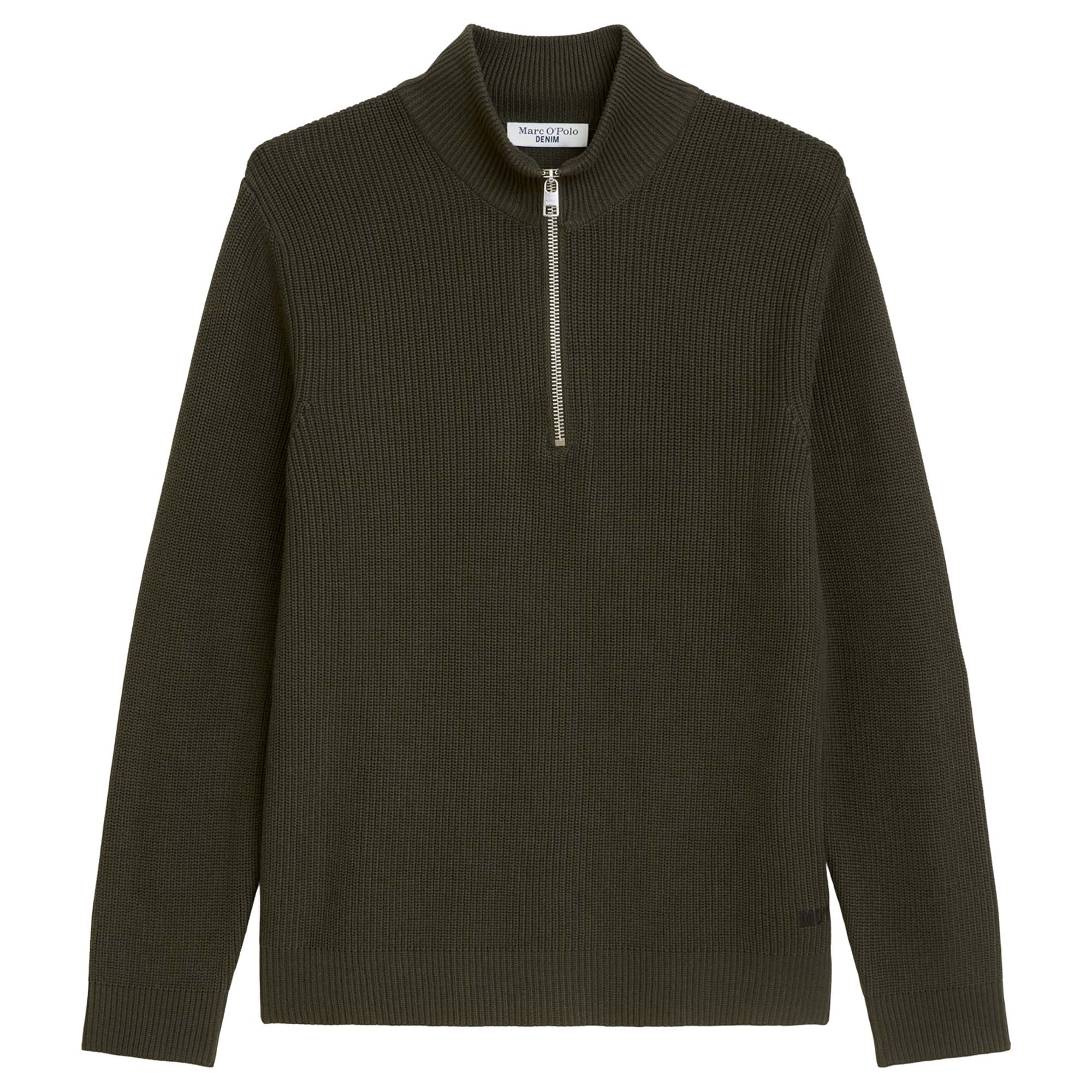 Marc O'Polo Denim Herren Troyer-Strickpullover - Knit Pullover, Troyer-Zip, Baumwolle