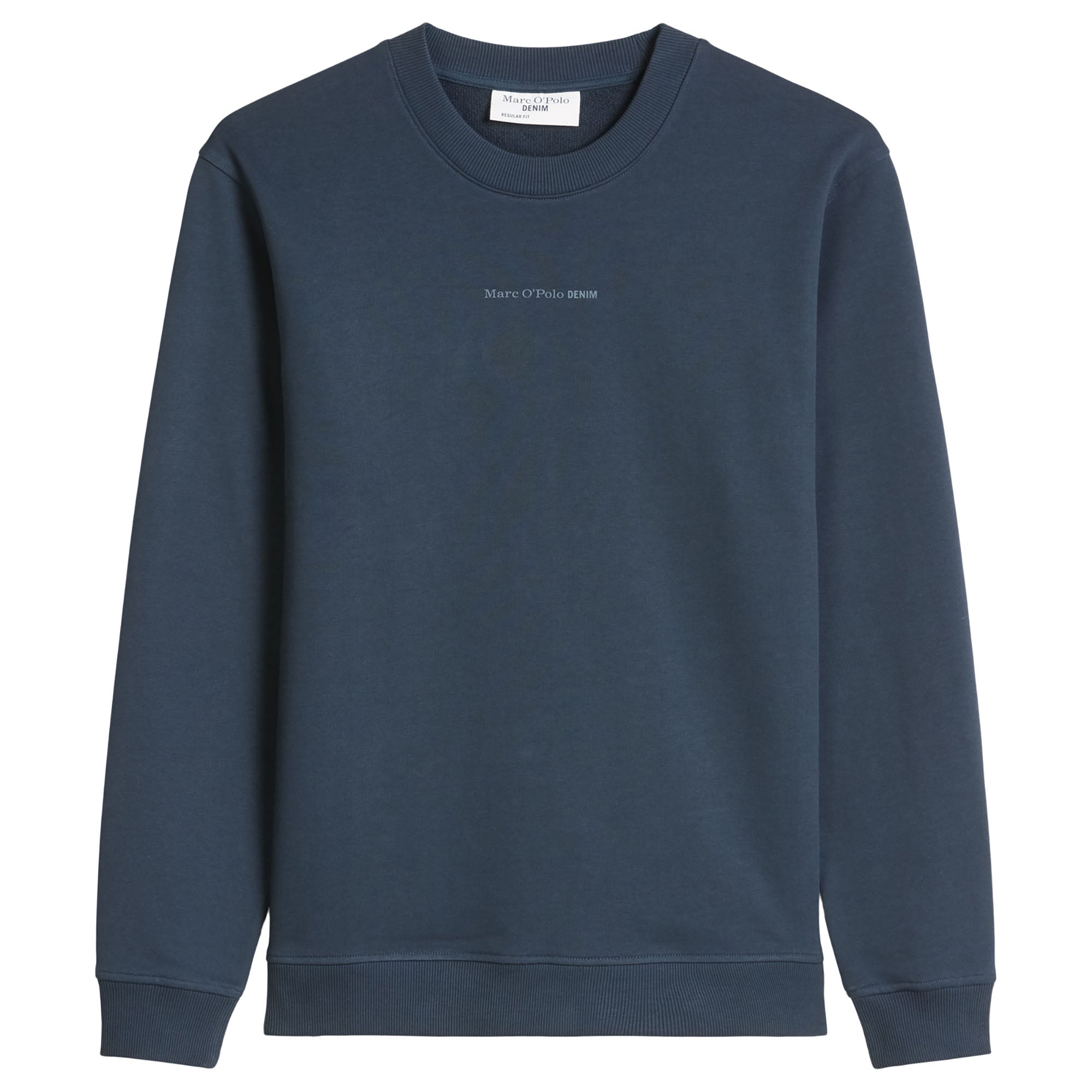 Marc O'Polo Denim Herren Sweatshirt - Crew Neck, Regular Fit, Baumwolle, Logo