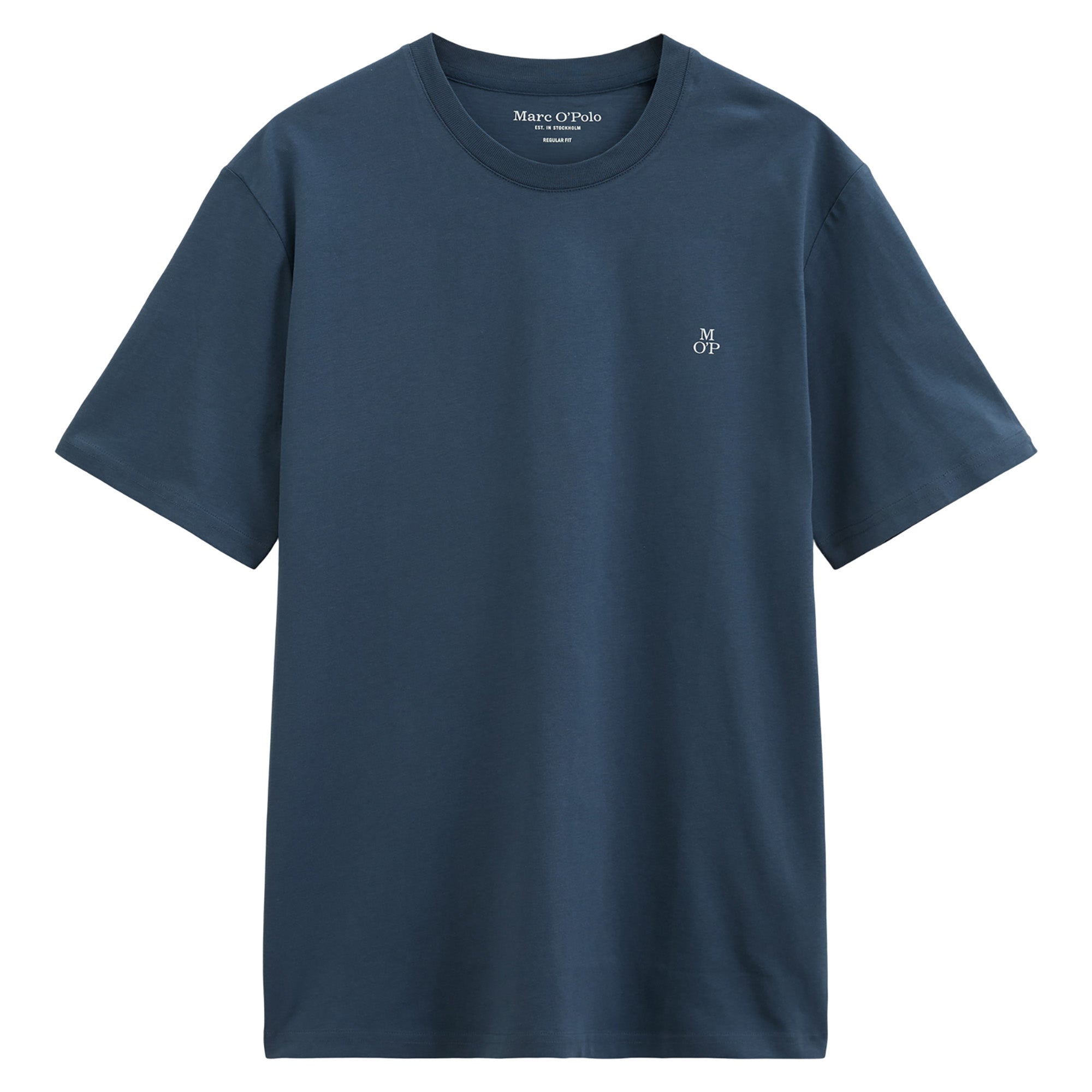 Marc O'Polo Herren T-Shirt - Small-Logo, Regular Fit, Baumwolle, Logoprint, uni