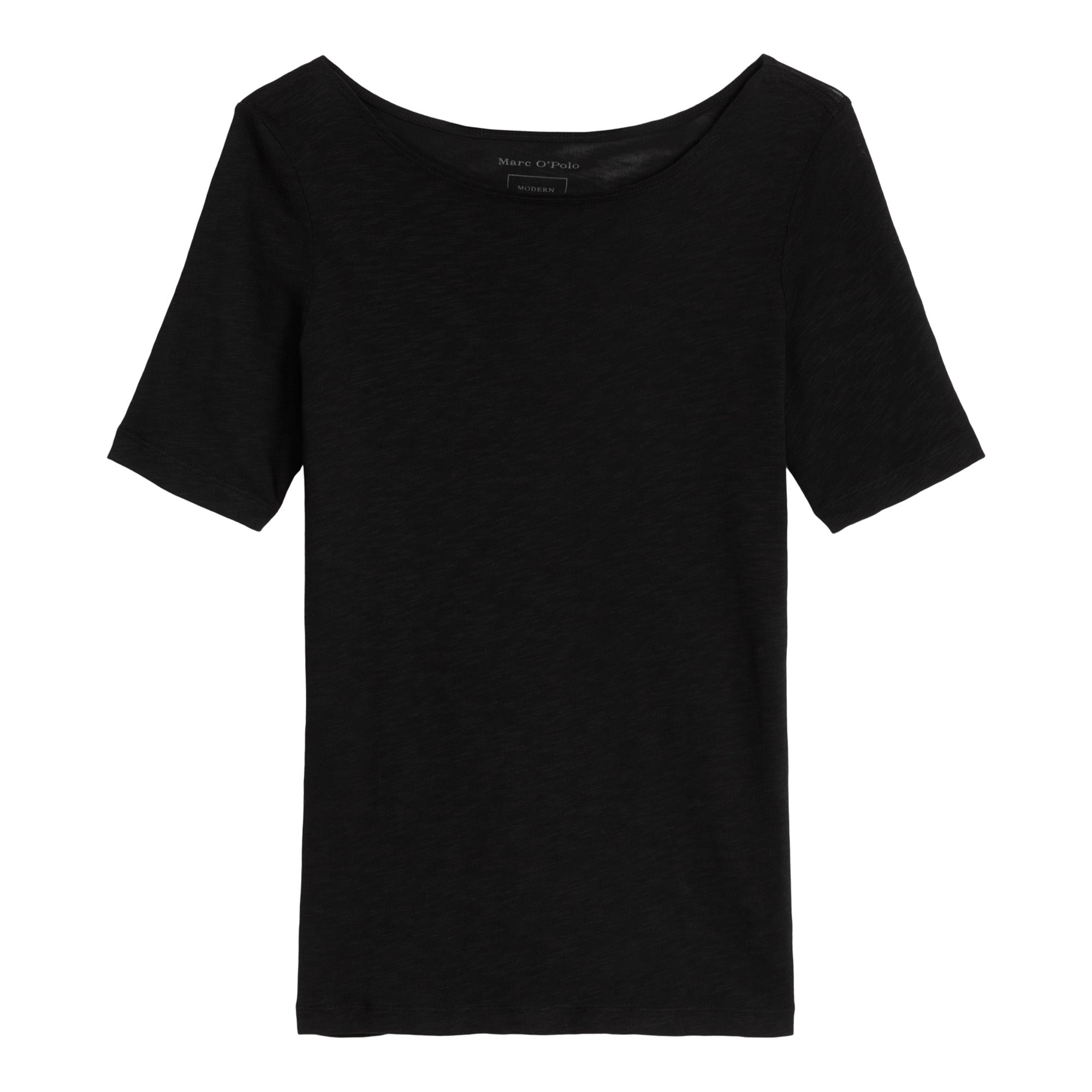 Marc O'Polo Damen T-Shirt - Slub-Jersey T-Shirt Shortsleeve, U-Boot-Ausschnitt, Regular Fit, Baumwolle