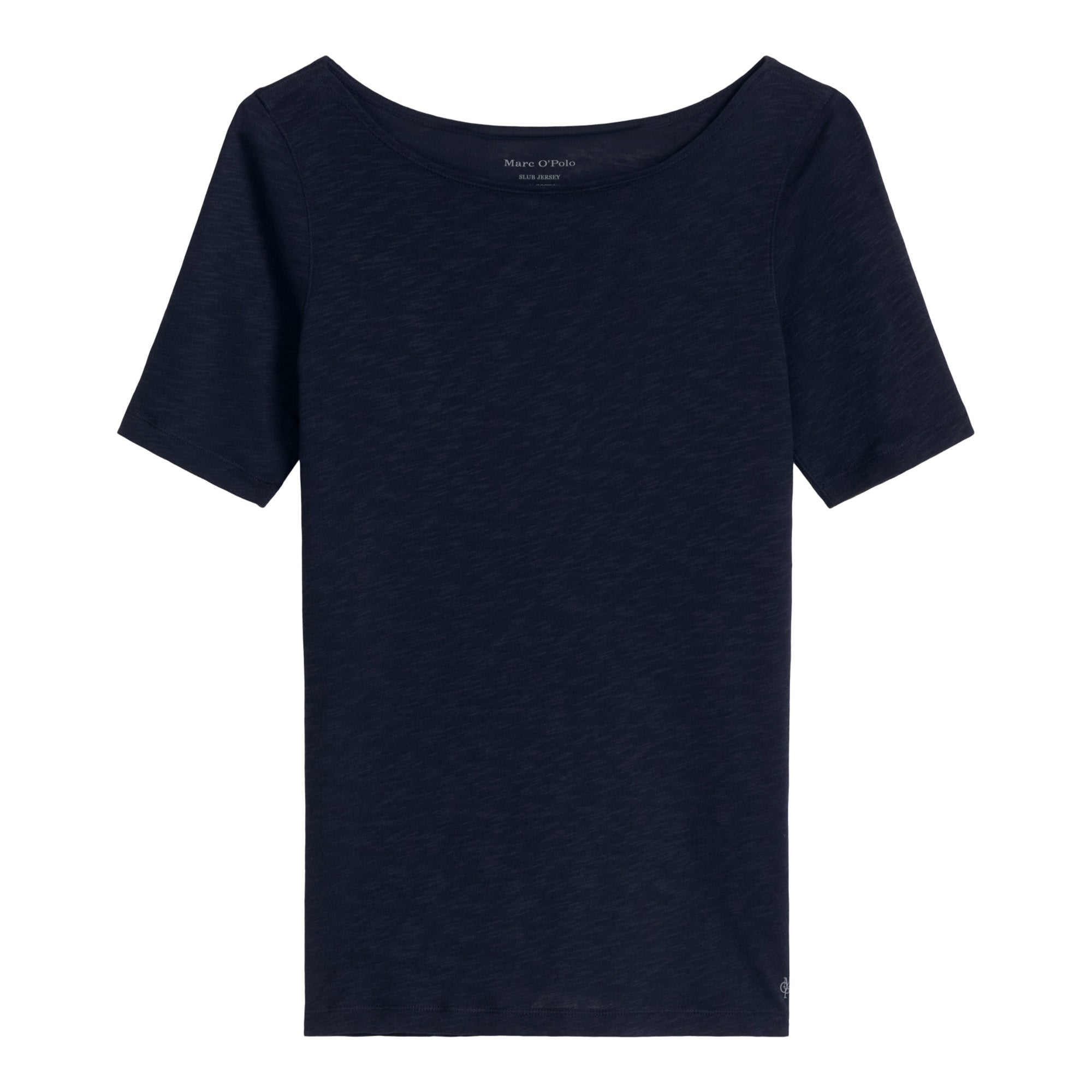 Marc O'Polo Damen T-Shirt - Slub-Jersey T-Shirt Shortsleeve, U-Boot-Ausschnitt, Regular Fit, Baumwolle