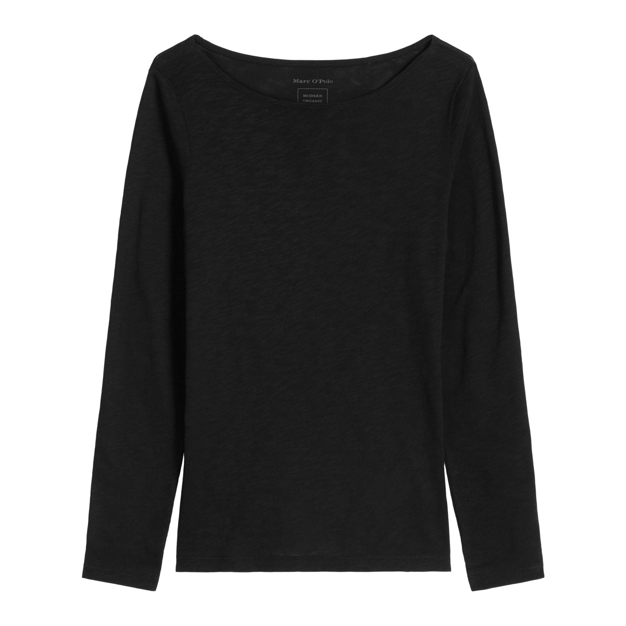 Marc O'Polo Women's Long-Sleeved Shirt - T-SHIRT LONGSLEEVE, boat neck, cotton