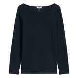 Marc O'Polo Women's Long-Sleeved Shirt - T-SHIRT LONGSLEEVE, boat neck, cotton