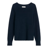 Marc O'Polo Damen Strickpullover - Knit Pullover Longsleeve, Rundhals, Grobstrick, Loose Fit, Baumwolle