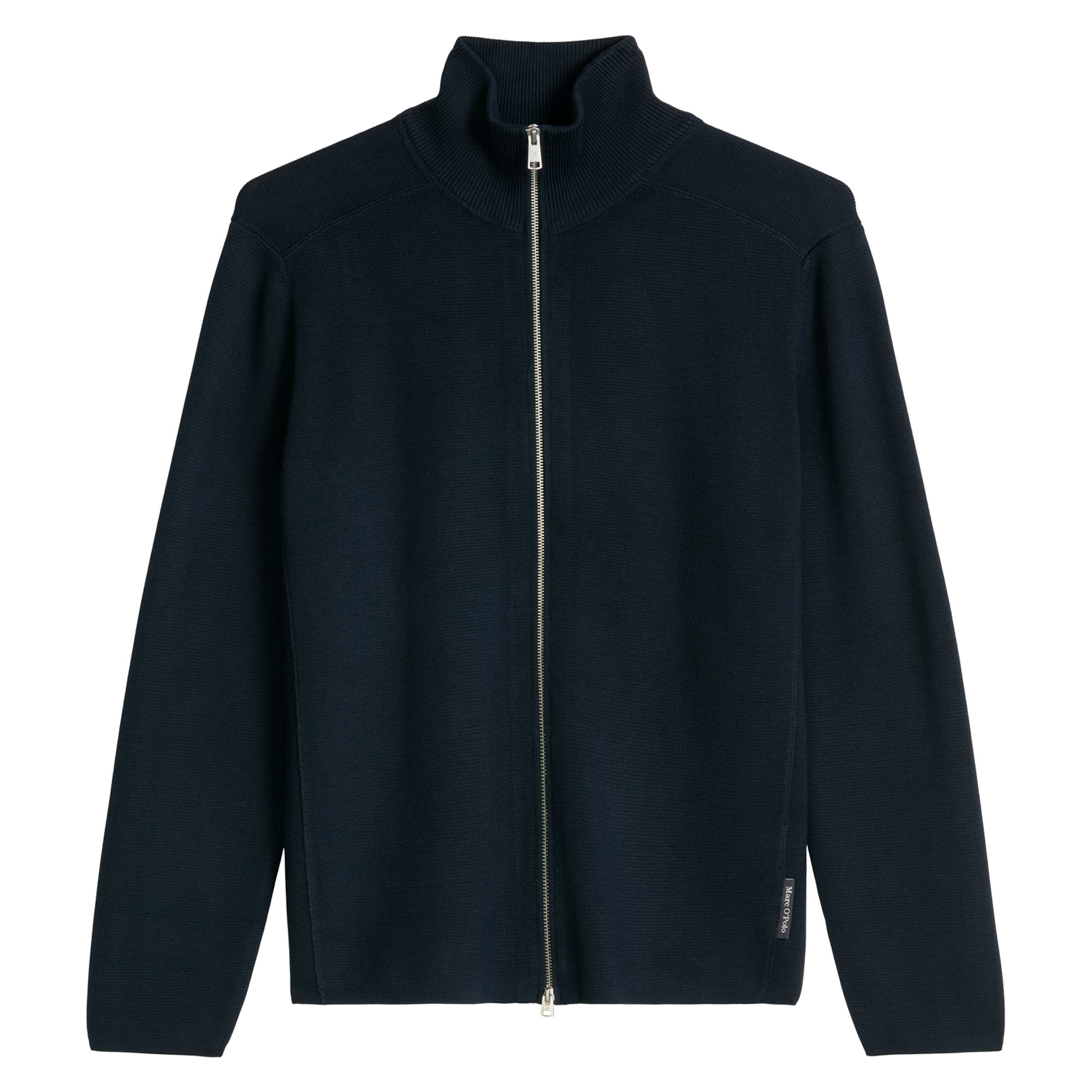 Marc O'Polo Men's Knit Cardigan with Stand Collar - Long-Sleeve Cardigan, Milano Knit, Regular Fit, Cotton