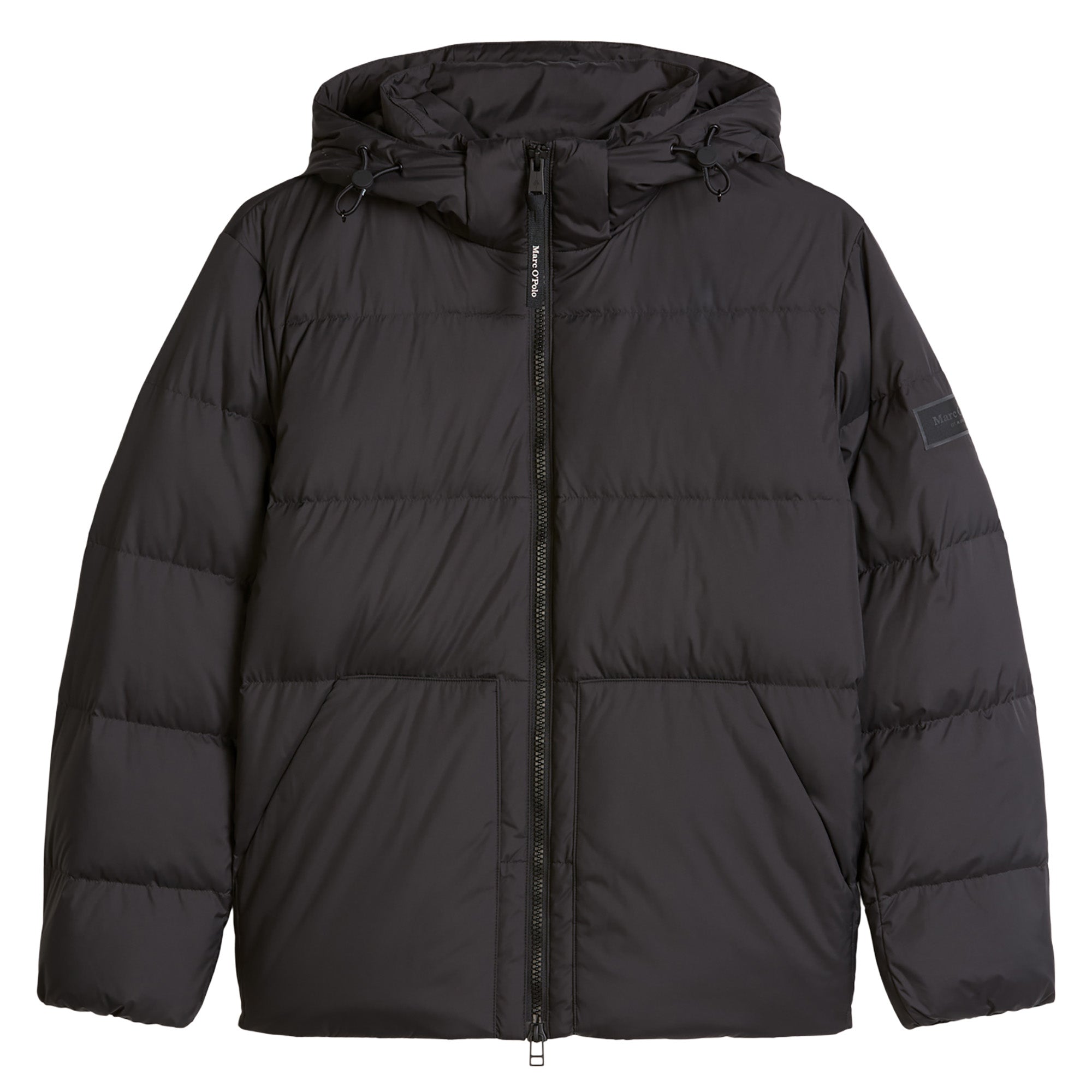 Marc O'Polo Men’s Winter Jacket - Short Puffer Jacket, Down Jacket, Detachable Hood, Water-Repellent