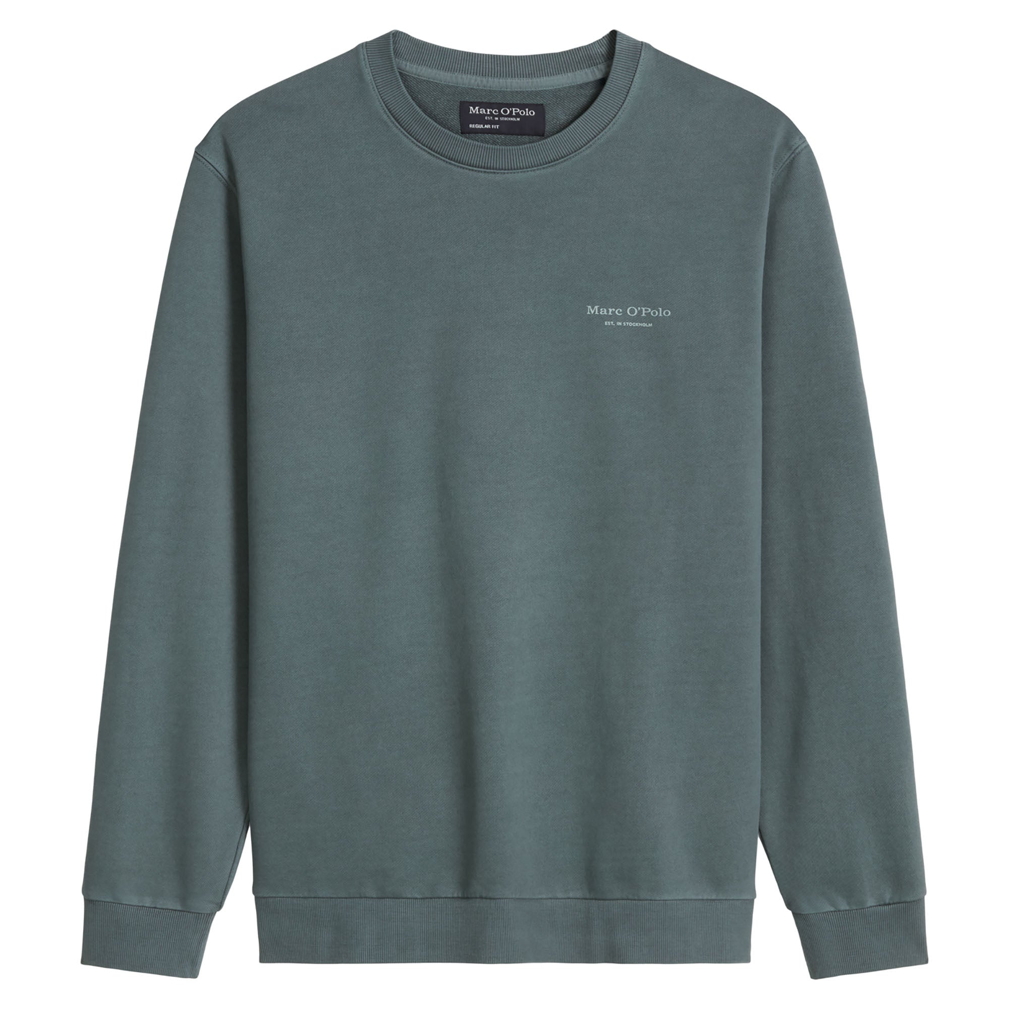 Marc O'Polo Men's Sweatshirt - Long Sleeve, Round Neck, Regular Fit, Print, Cotton
