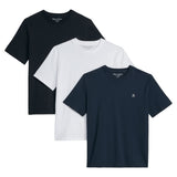 Marc O'Polo men's T-shirt, pack of 3, round neck - triple pack, regular fit, cotton