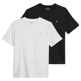 Marc O'Polo Men’s T-Shirt, 2-Pack - Kjer, Crew Neck, Regular Fit, Cotton