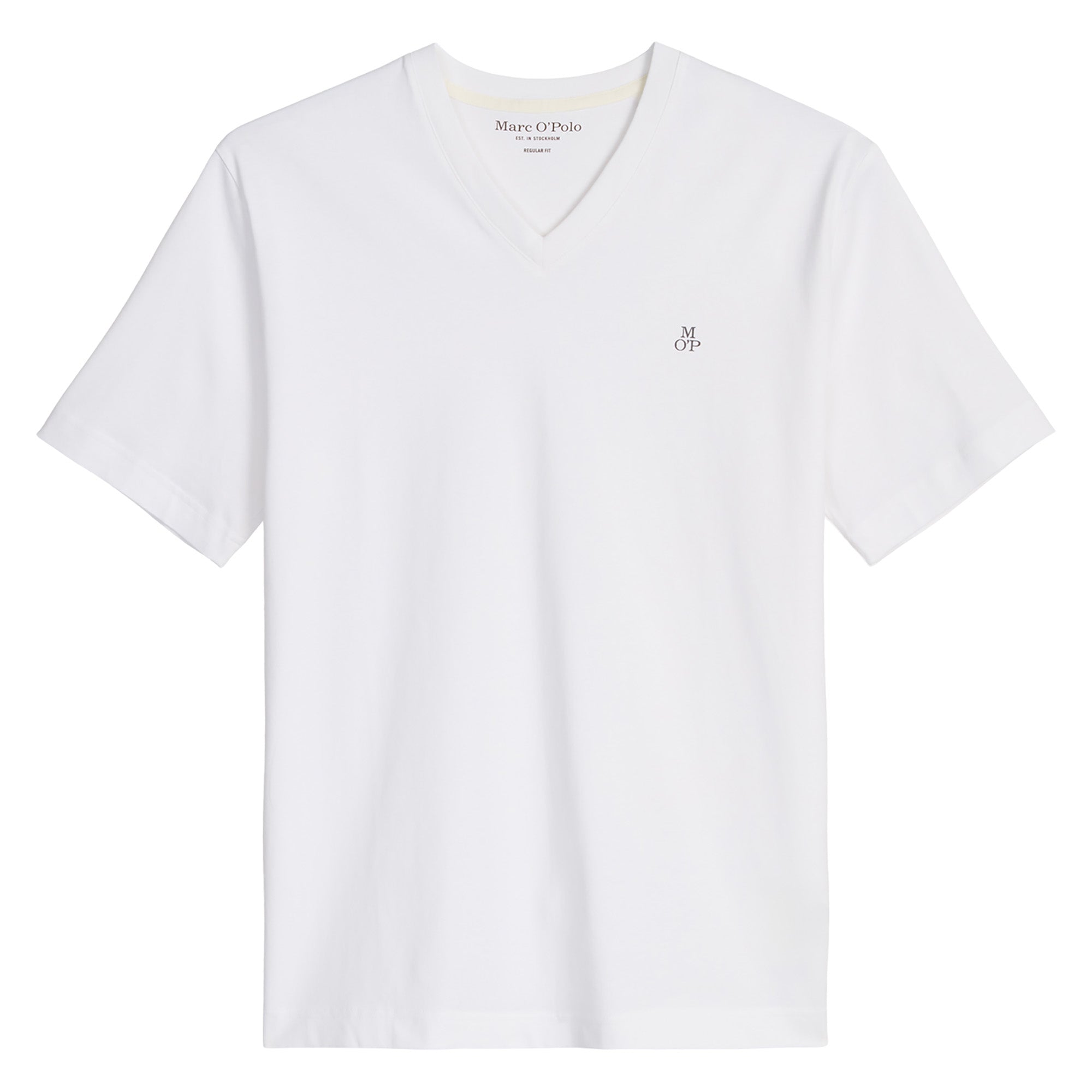 Marc O'Polo Herren T-Shirt, V-Neck - Shortsleeve, Regular Fit, Baumwolle, einfarbig