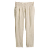 Marc O'Polo Men's Trousers - Osby Jogger Pleats, Chino, Linen, Tapered, Length 32