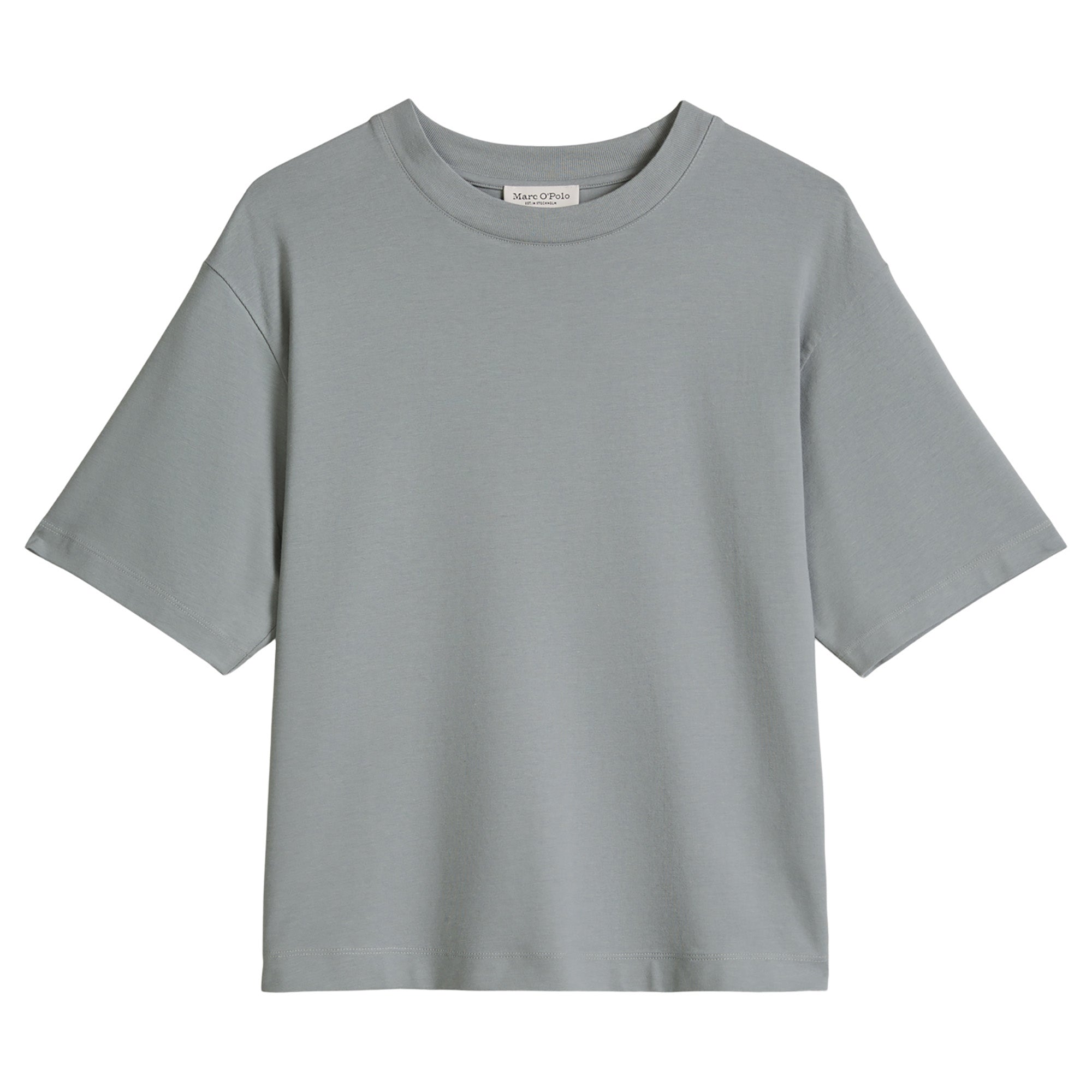 Marc O'Polo Damen T-Shirt, kurzarm - Rundhals, Loose Fit, Baumwolle-Modal-Mix
