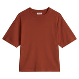 Marc O'Polo women's T-shirt, short-sleeved – round neck, loose fit, cotton-modal blend