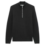 Marc O'Polo Denim Herren Troyer-Strickpullover - Knit Pullover Longsleeve, Zip-Kragen, Regular Fit, Grobstrick, Baumwolle