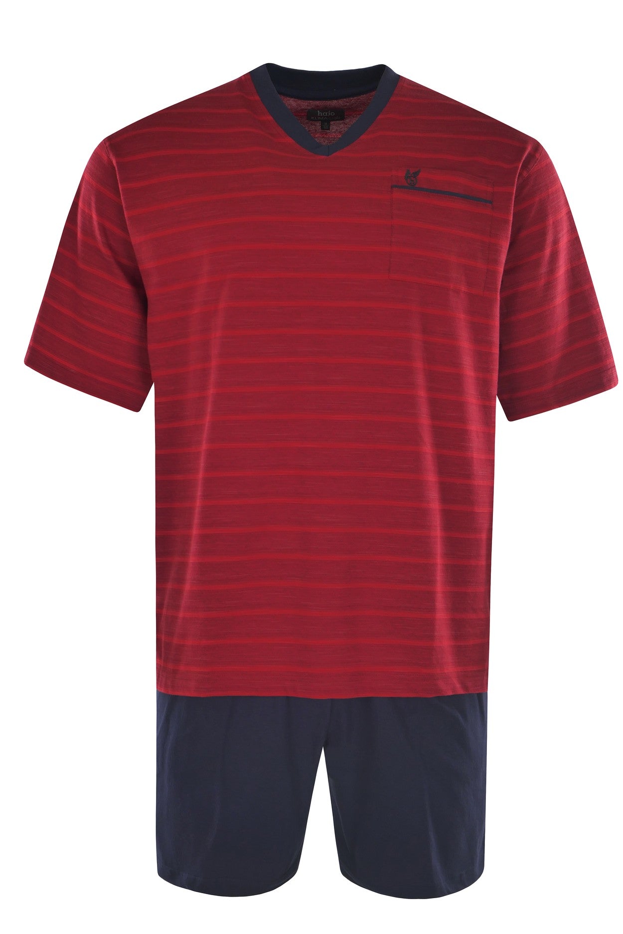 hajo Herren Schlafanzug Set - Shorty, kurz, Kurzarm, Klima-Light, Cotton-Mix