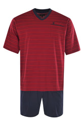 hajo Herren Schlafanzug Set - Shorty, kurz, Kurzarm, Klima-Light, Cotton-Mix