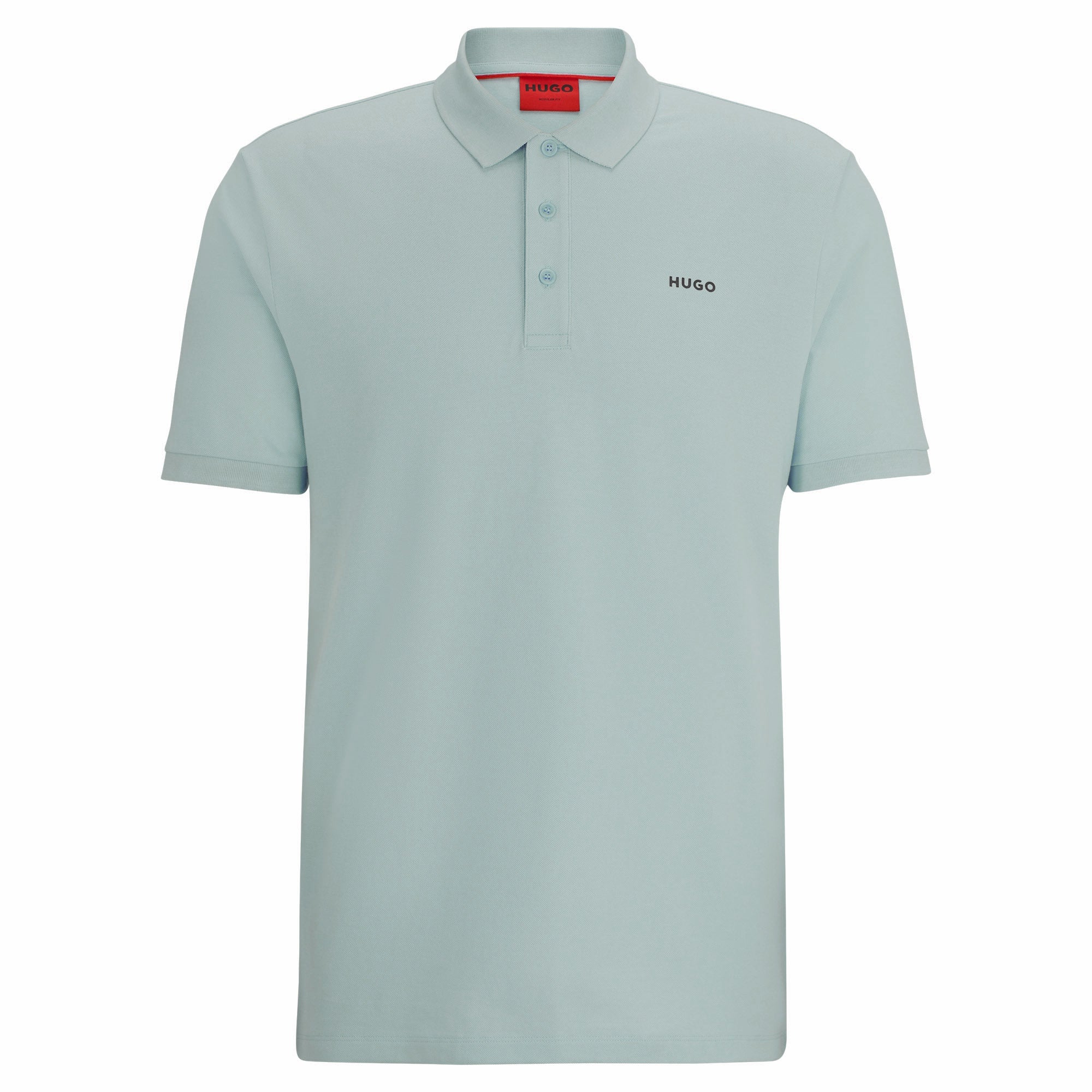 HUGO Herren Polo-Shirt - DONOS222, Pique, 1/2-Arm, Knopfleiste, Logo, Baumwolle