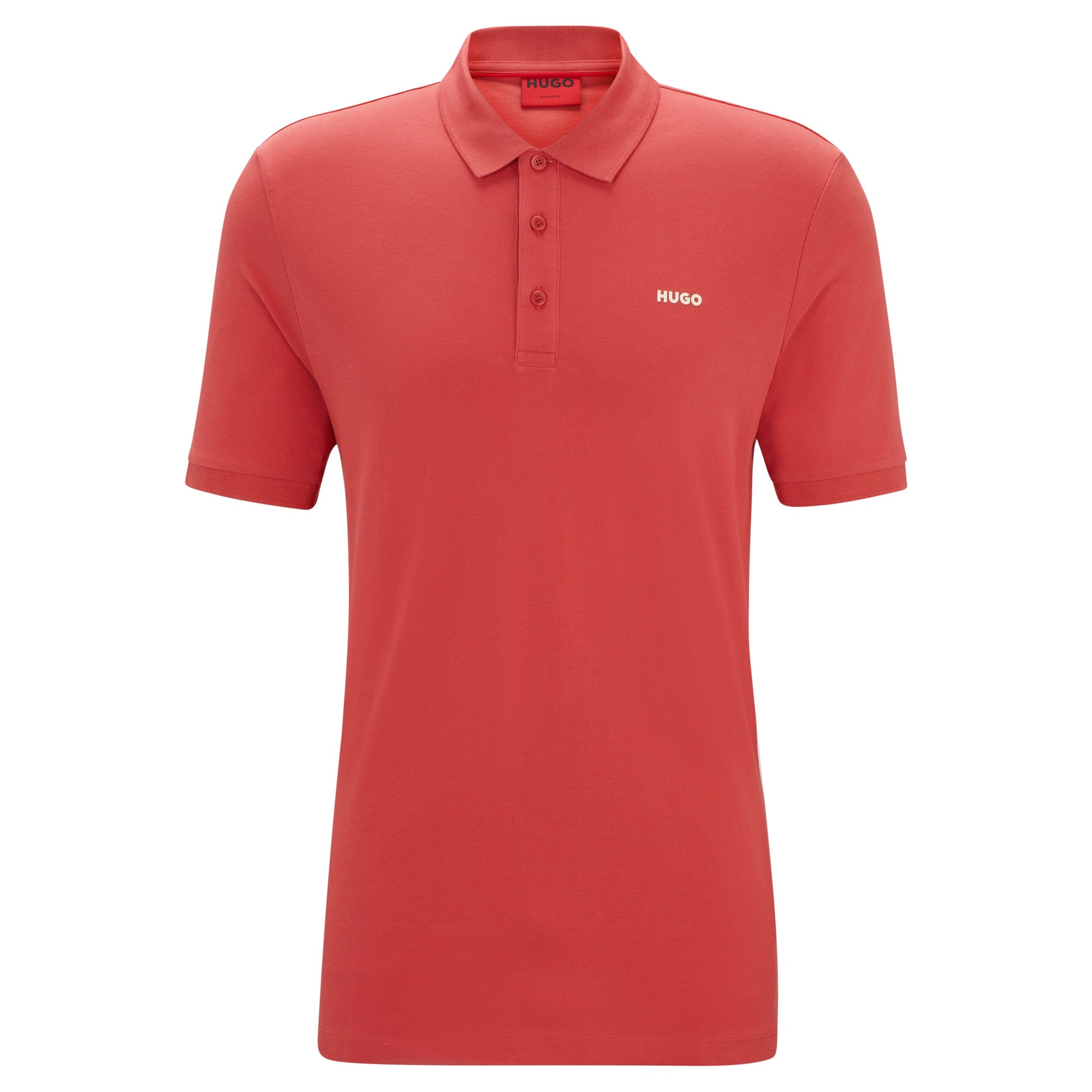 HUGO Herren Polo-Shirt - DONOS222, Pique, 1/2-Arm, Knopfleiste, Logo, Baumwolle
