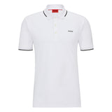 HUGO Herren Poloshirt - DINOSO222, Pique, Knopfleiste, Slim Fit, Cotton Stretch