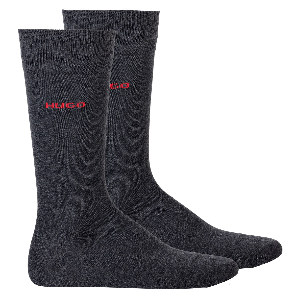 HUGO Herren Socken, 2er Pack - RS Uni CC, Kurzsocken, mittelhoch, Logo, uni
