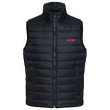 HUGO Men's Quilted Vest - Bentino2221, sleeveless jacket, zipper, stand-up collar, uni