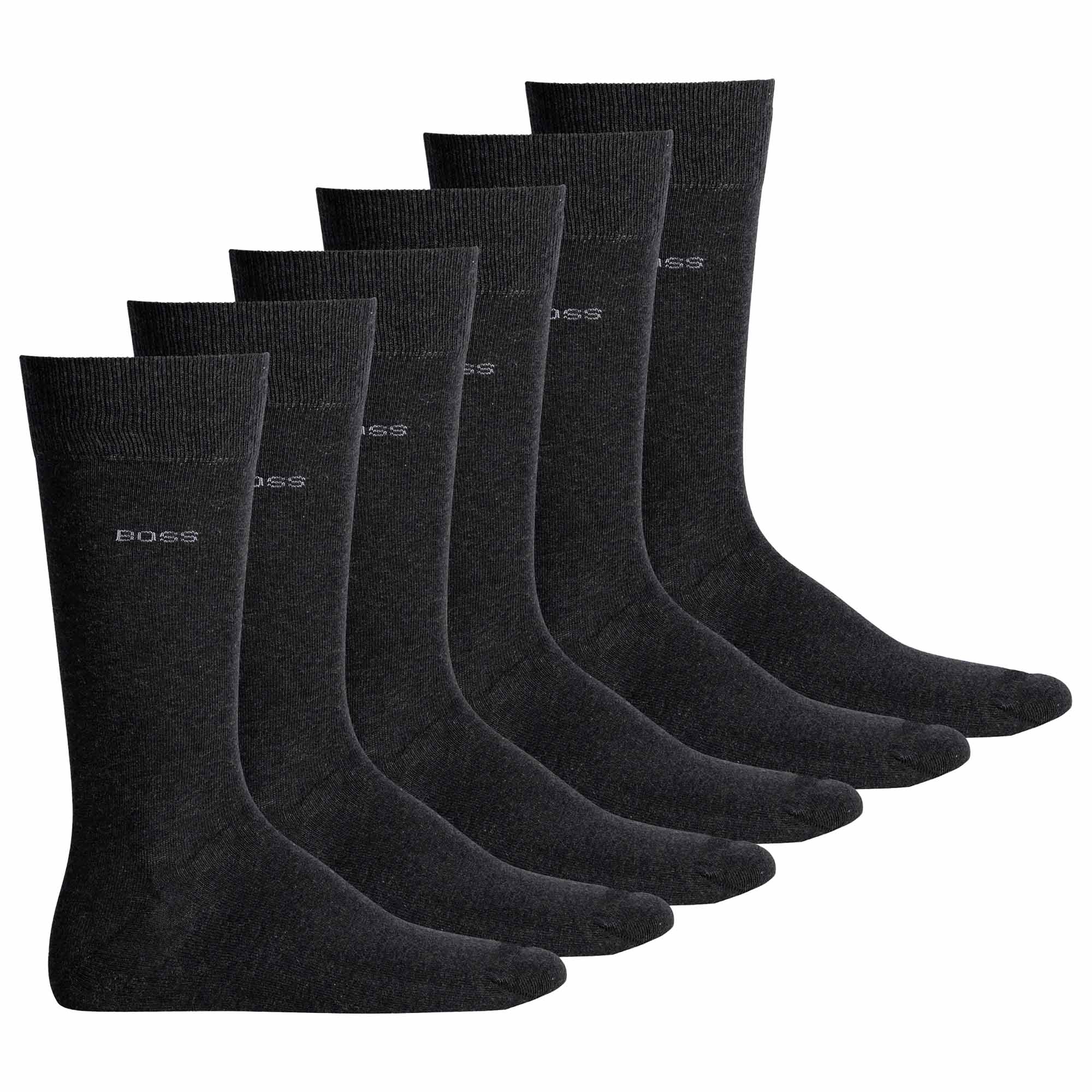 BOSS Herren Socken, 6er Pack - RS Uni Colors CC, Finest Soft Cotton, Baumwoll-Mix