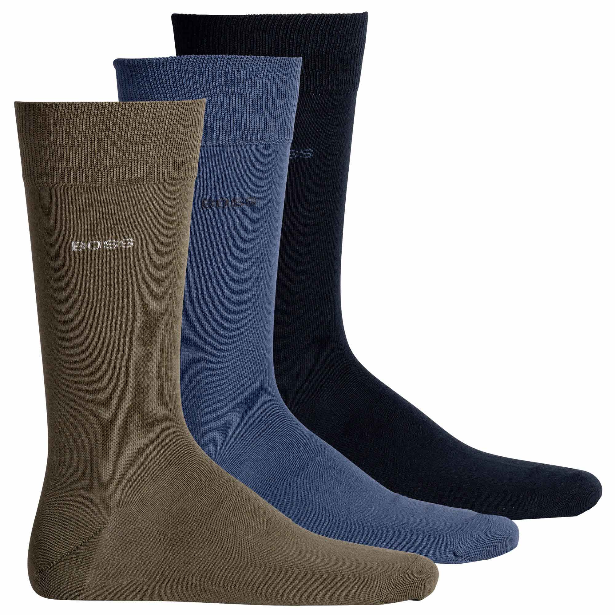 BOSS Herren Socken, 3er Pack - 3P RS Uni Colors CC, Finest Soft Cotton, Baumwoll-Mix