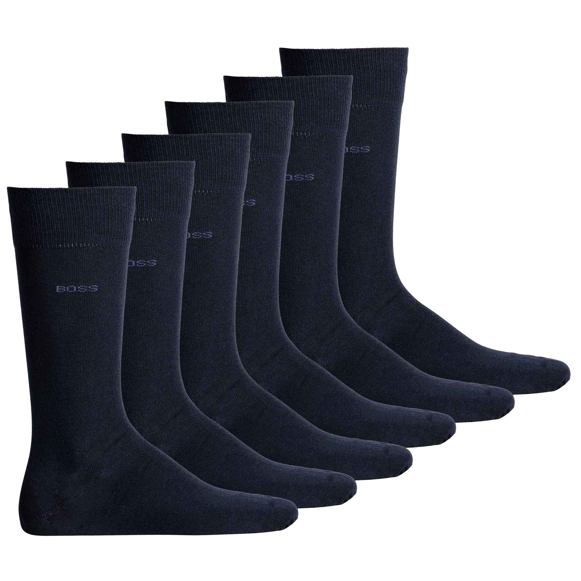 BOSS Herren Socken, 6er Pack - RS Uni Colors CC, Finest Soft Cotton, Baumwoll-Mix
