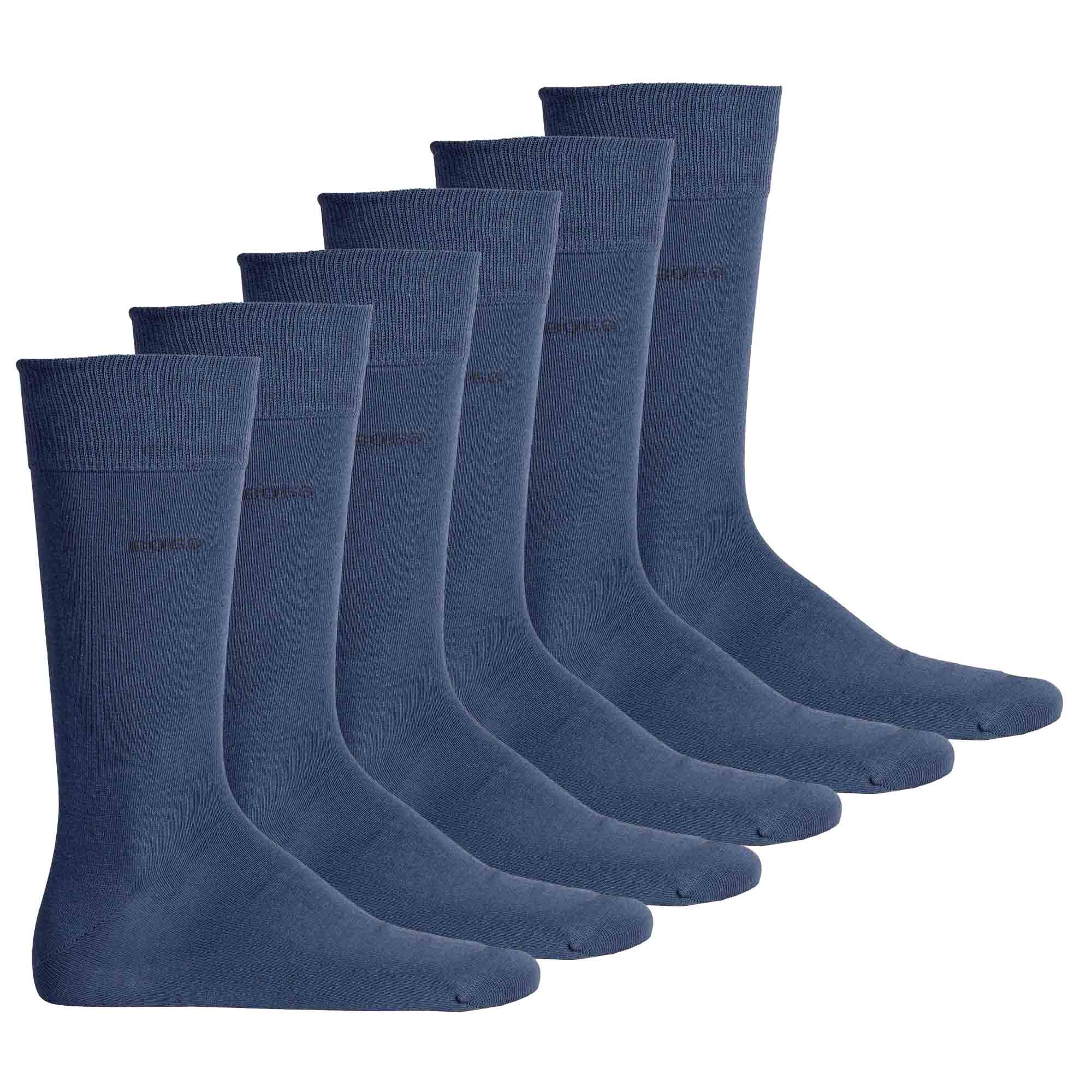 BOSS Herren Socken, 6er Pack - RS Uni Colors CC, Finest Soft Cotton, Baumwoll-Mix