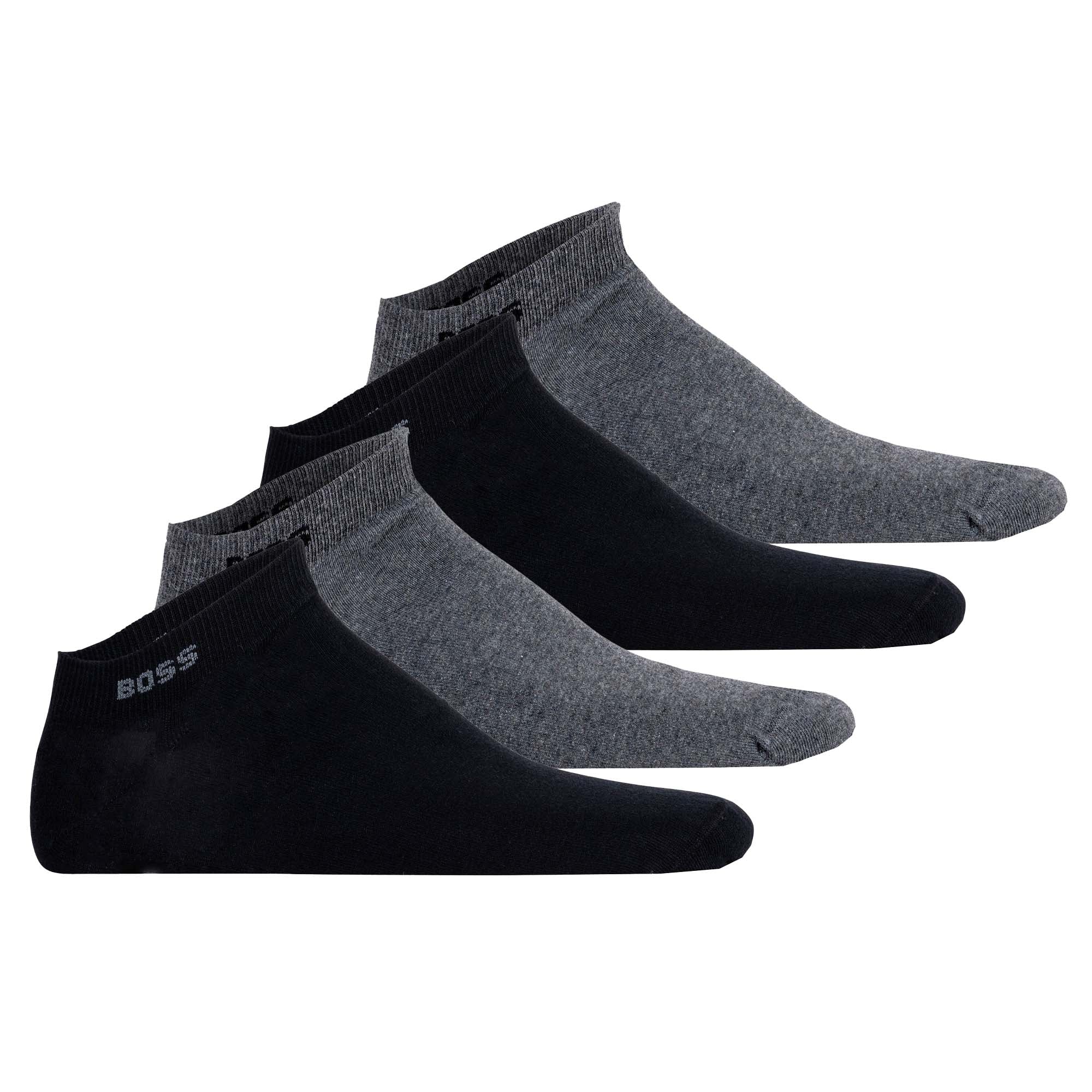 BOSS Men's Sneaker Socks, 4 Pack - 4P AS Uni CC, Ankle Length, Cotton Mix