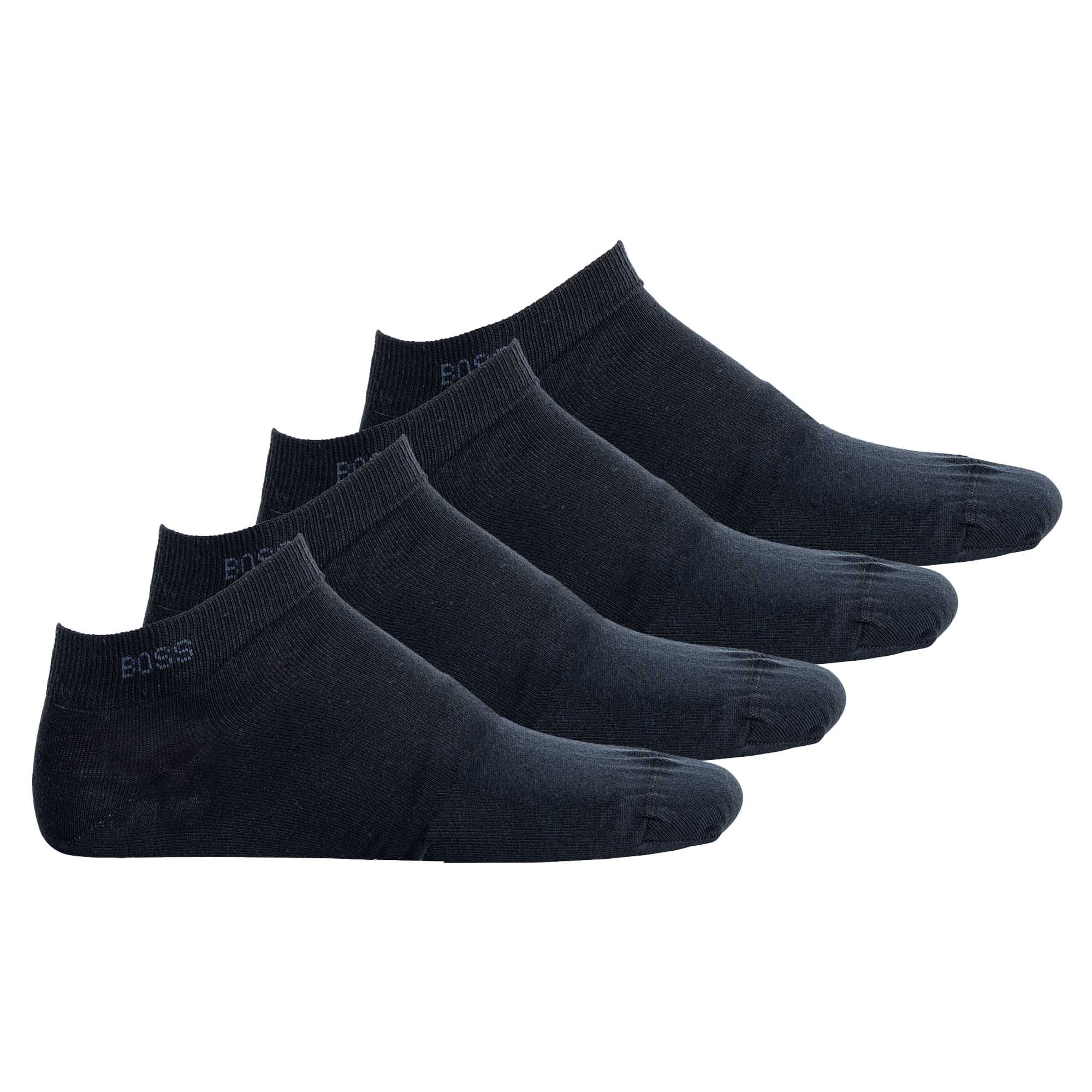 BOSS Men's Sneaker Socks, 4 Pack - 4P AS Uni CC, Ankle Length, Cotton Mix