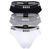 BOSS Herren Slips, 3er Pack - Briefs 3P Power, Cotton Stretch, Logo, einfarbig