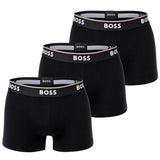 BOSS Men's Trunks, 3-pack - 3P Power, Boxer Shorts, Cotton Stretch, Logo, uni