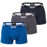 BOSS Herren Trunks, 3er Pack - 3P Power, Boxershorts, Cotton Stretch, Logo, uni