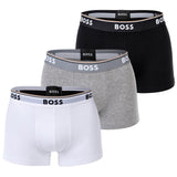 BOSS Herren Trunks, 3er Pack - 3P Power, Boxershorts, Cotton Stretch, Logo, uni