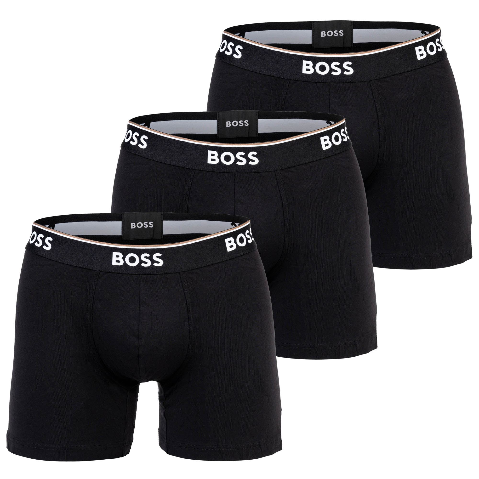 BOSS Herren Boxershorts, 3er Pack - Boxer Briefs 3P Power, Cotton Stretch, Logo