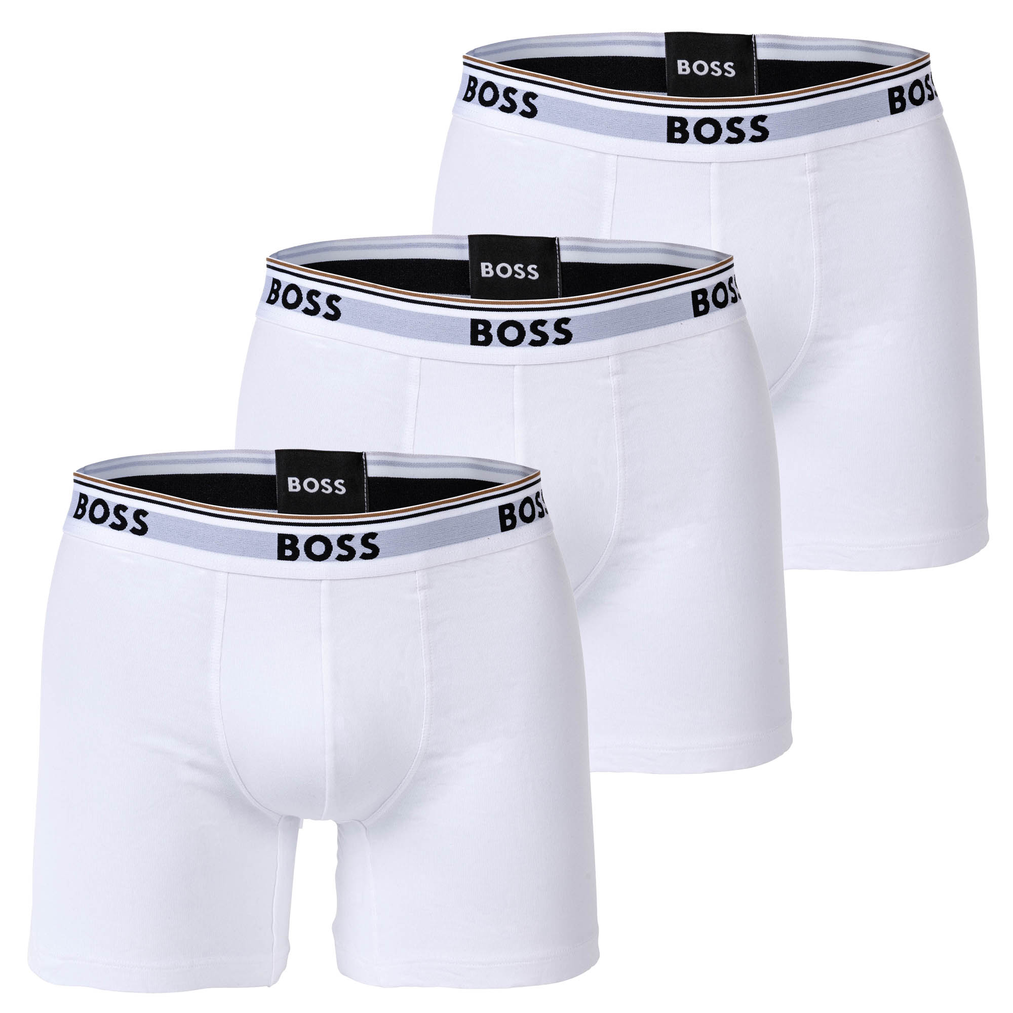 BOSS Herren Boxershorts, 3er Pack - Boxer Briefs 3P Power, Cotton Stretch, Logo