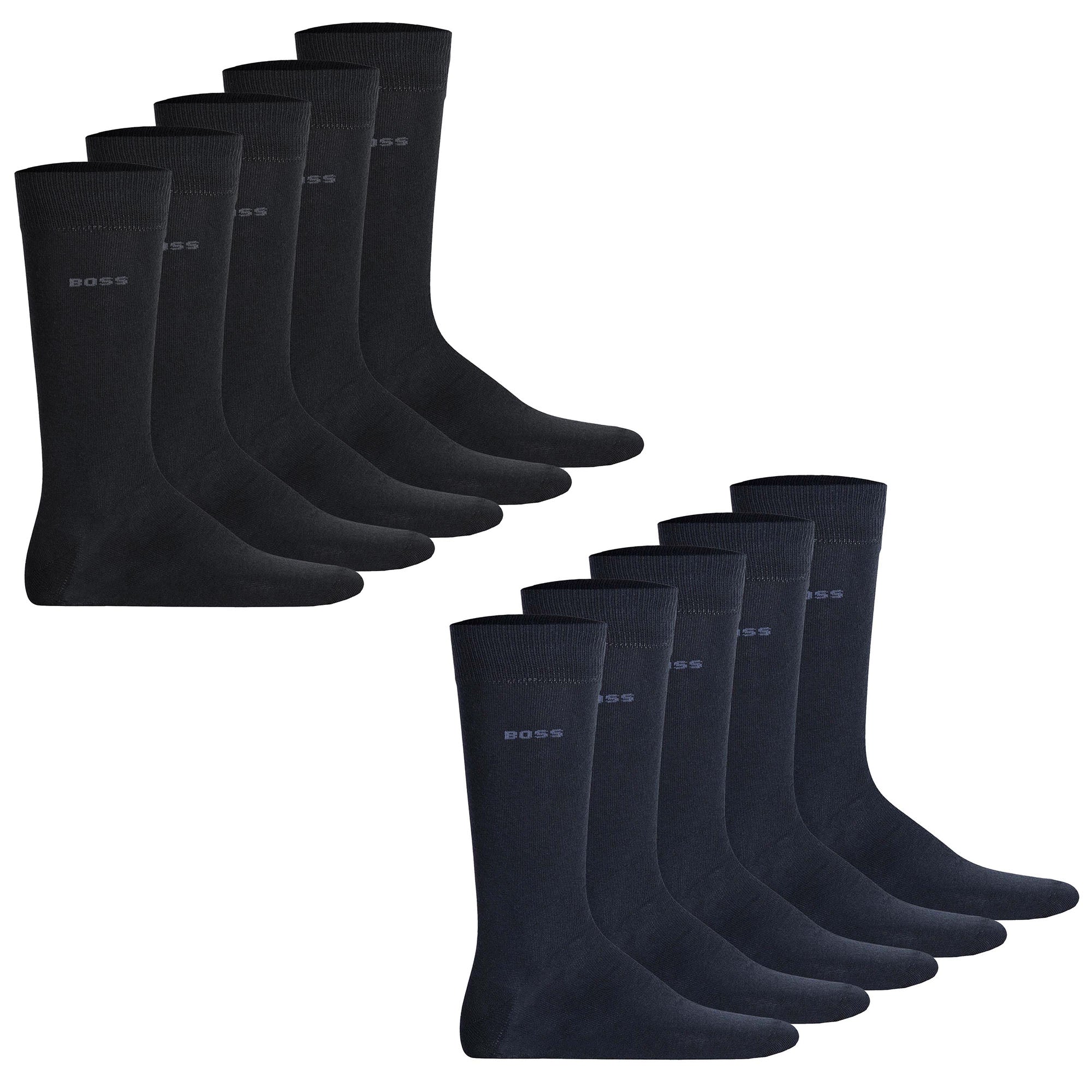 BOSS Herren Socken, 5er Pack - Kurzsocken, Baumwolle, Multipack, einfarbig