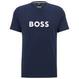 BOSS Men's T-shirt - RN T-shirt, round neck, short sleeve, large logo print, cotton