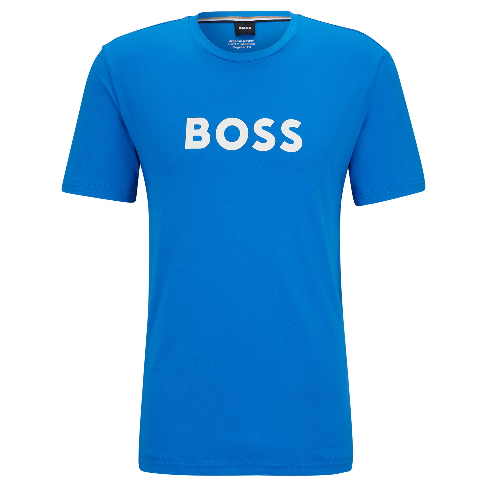 BOSS Men's T-shirt - RN T-shirt, round neck, short sleeve, large logo print, cotton