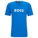 BOSS Men's T-shirt - RN T-shirt, round neck, short sleeve, large logo print, cotton